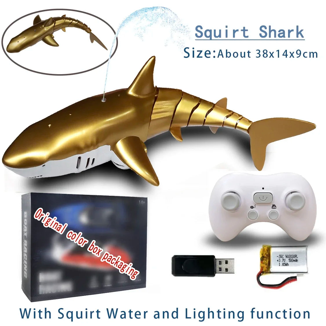 Creative Remote Control Fish Shark Electric 2.4G Radio