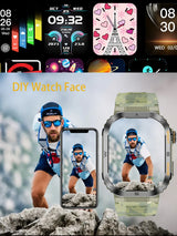 Outdoor Military Smart Watch Men Bluetooth Call 400mAh