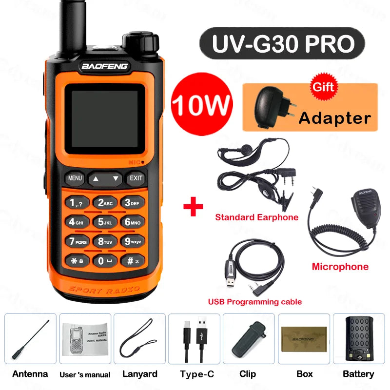 2024 Baofeng UV-G30 Pro Walkie Talkie Long Range