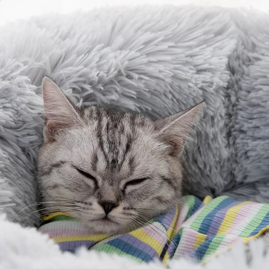 Round Warm Small Sleeping Cats Nest Blankets Habitats