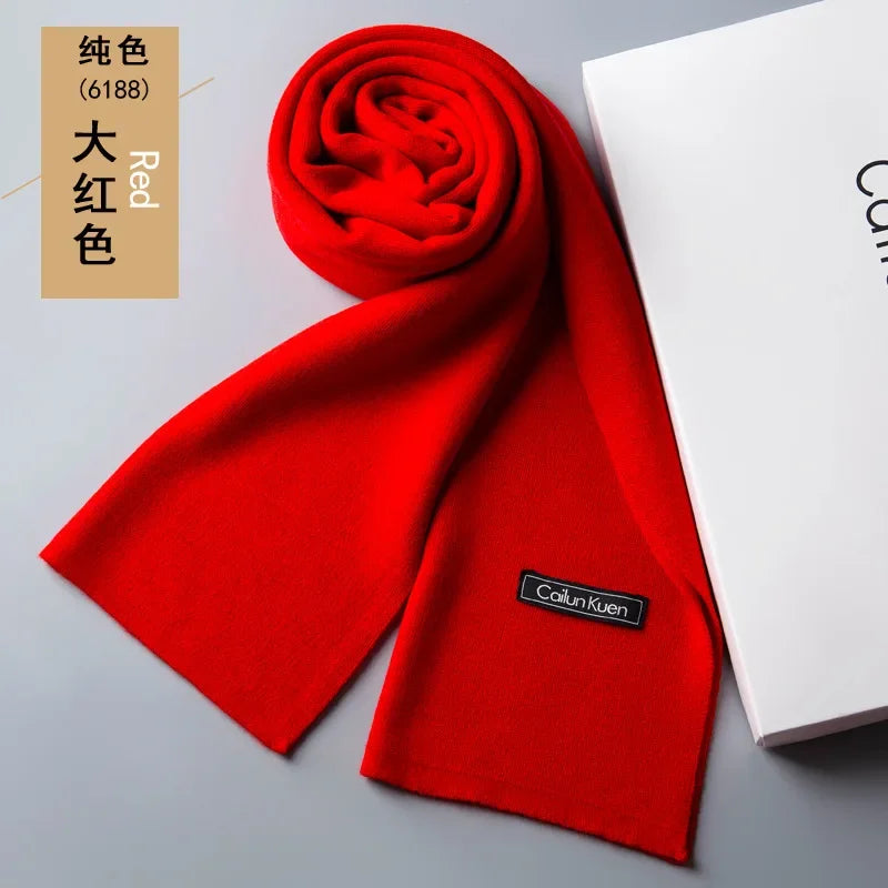 Fashion Classic Business Scarf Men Wool Scarf Soft