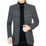New Men Casual Woolen Blazers Jackets Business Suits