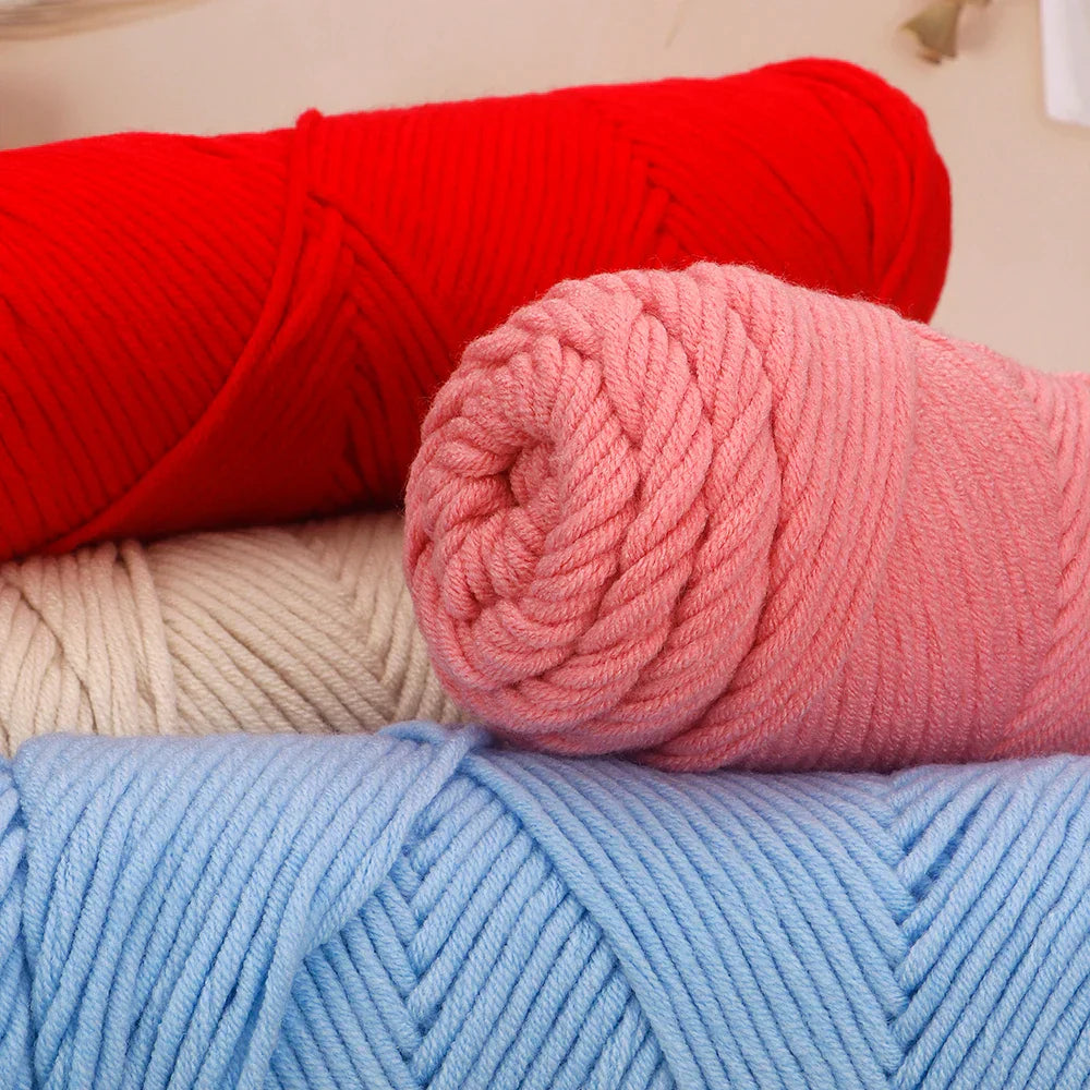 5 Pcs Cotton Select Yarn 17.63oz/500g, Light Worsted