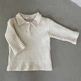 Infant Long Sleeve T Shirt Cotton Ribbed Baby