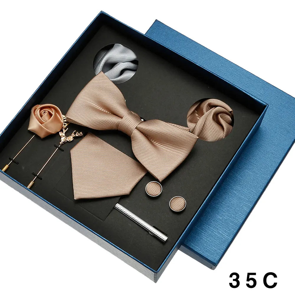 8pcs Luxury Mens Ties Set In Gift Box