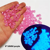 300/500 Pcs Garden Decoration Pebbles Luminous Stone Glow