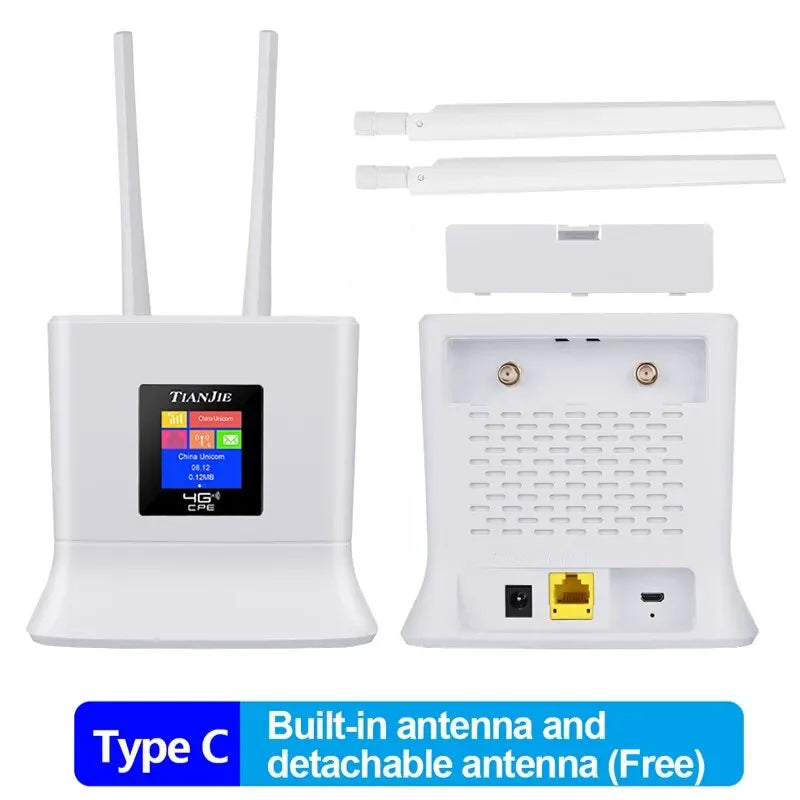 TIANJIE 150Mbps 4G WIFI Router CPE SIM Card