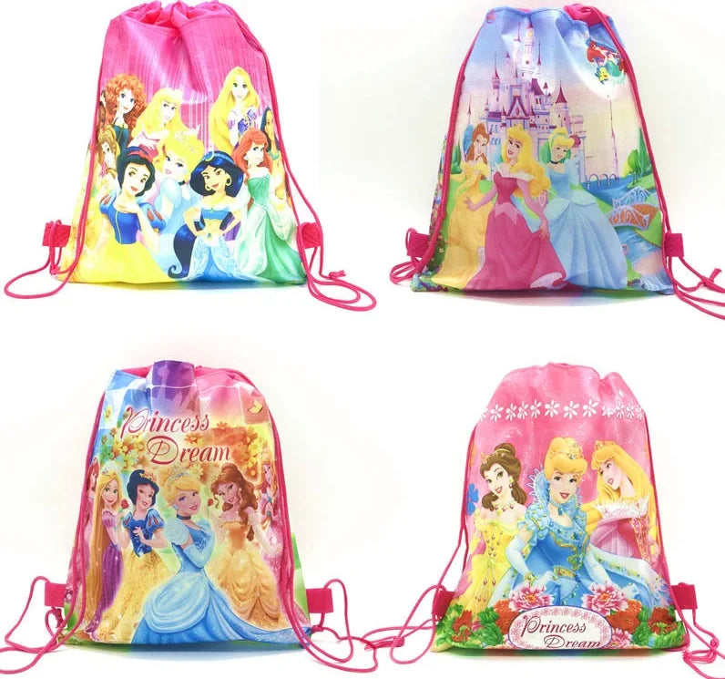 12Pcs Lilo, Stitch, Mickey & Minnie Drawstring Bags – Kids Party Gifts