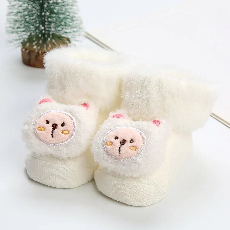 1Pair Winter Baby Boys Girls Cute Cartoon Leg