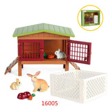 Oenux Farm House Model Action Figures Farmer Motorcycle