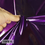 Purple Thin Mirror Leather Patent Leather Fabric Clothing