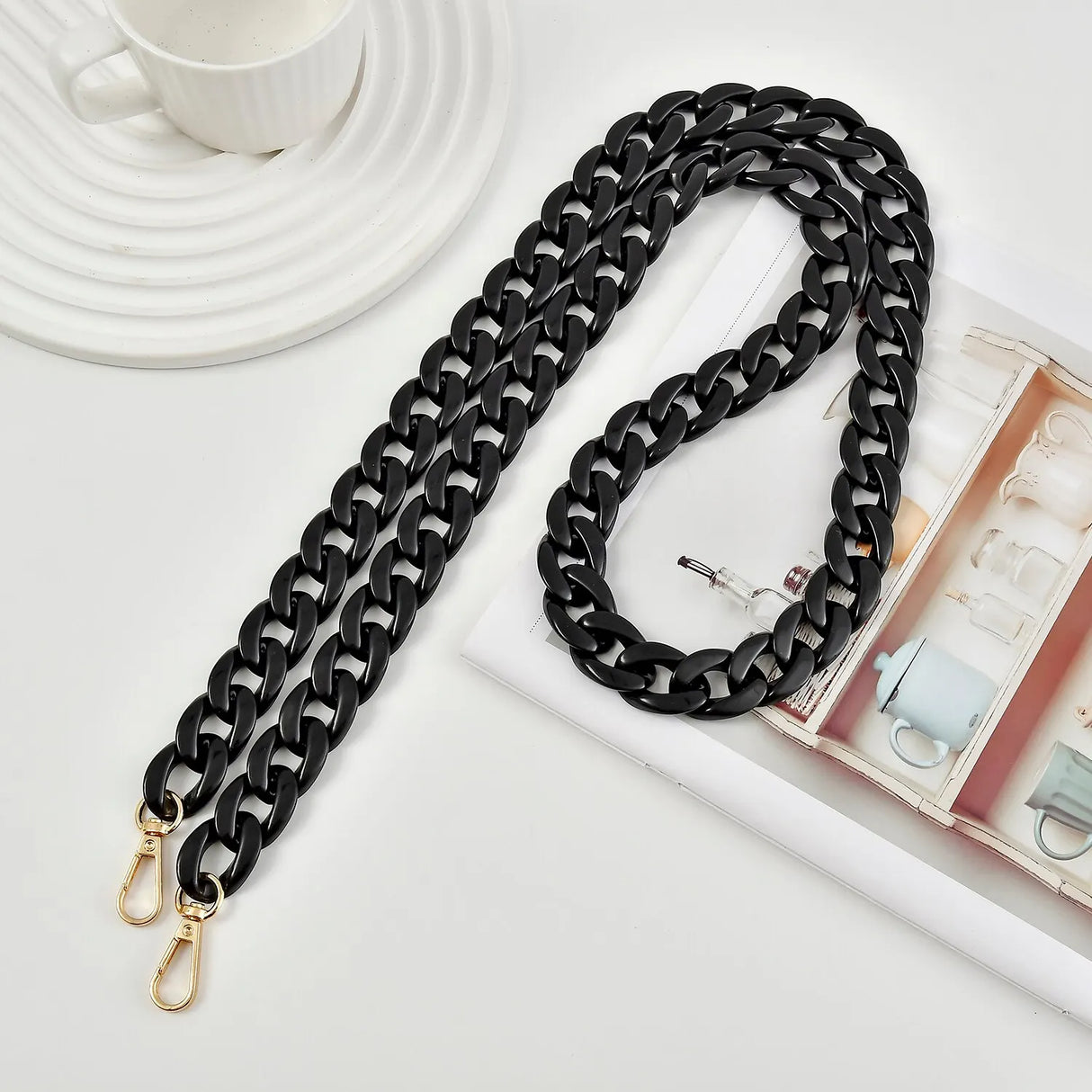 Multicolored Acrylic Bag Chain Bracelet Shoulder Chain Resin