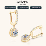 Anziw 2023 Women Hoops 925 Silver Gold Drop