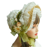 Japanese Lolita Sweet Handmade Straw Sun Hat Lace