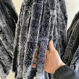 5m Natural Rabbit Fur Ribbon Tapes Frost Color