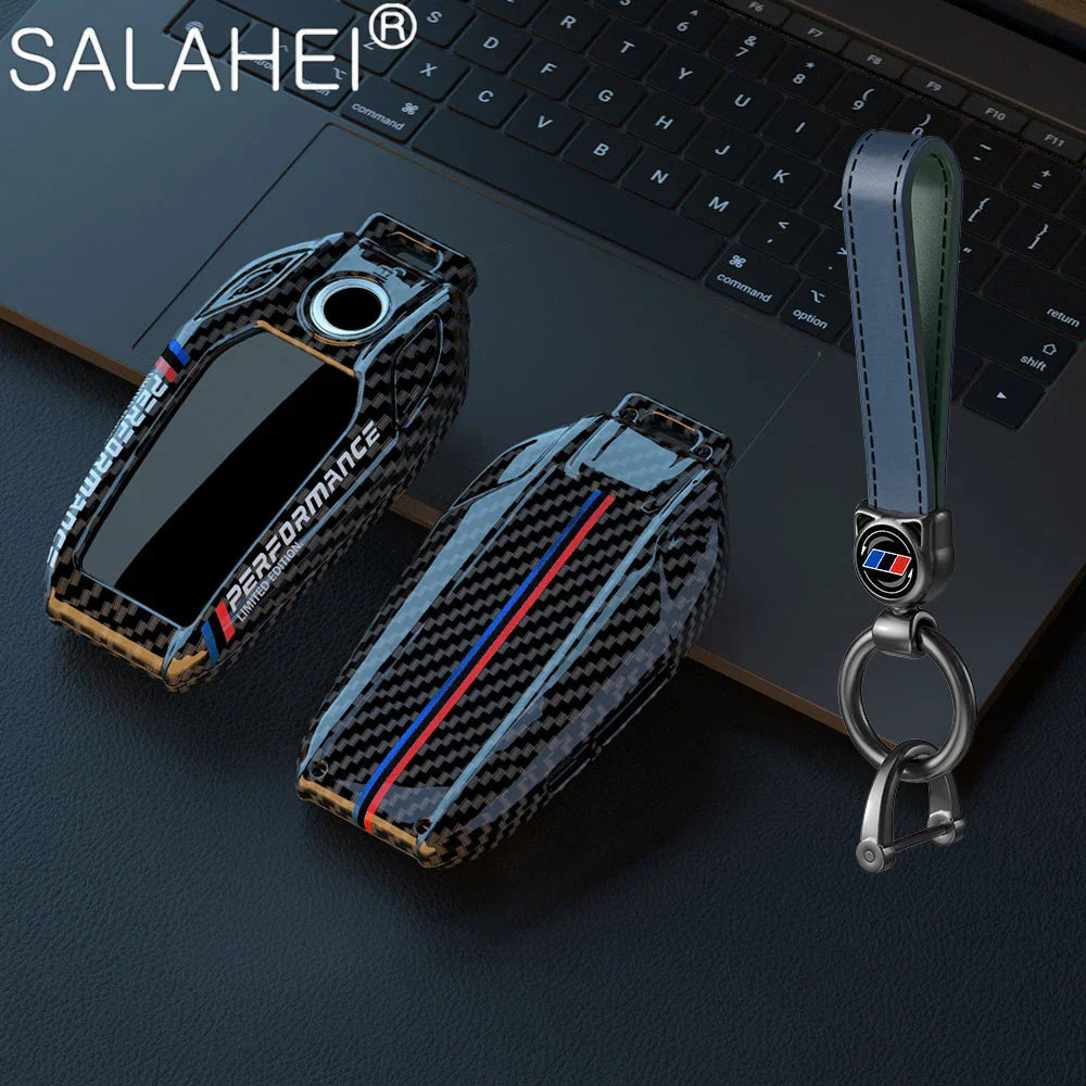 Car Carbon Fibre Key Cover Case Shell For