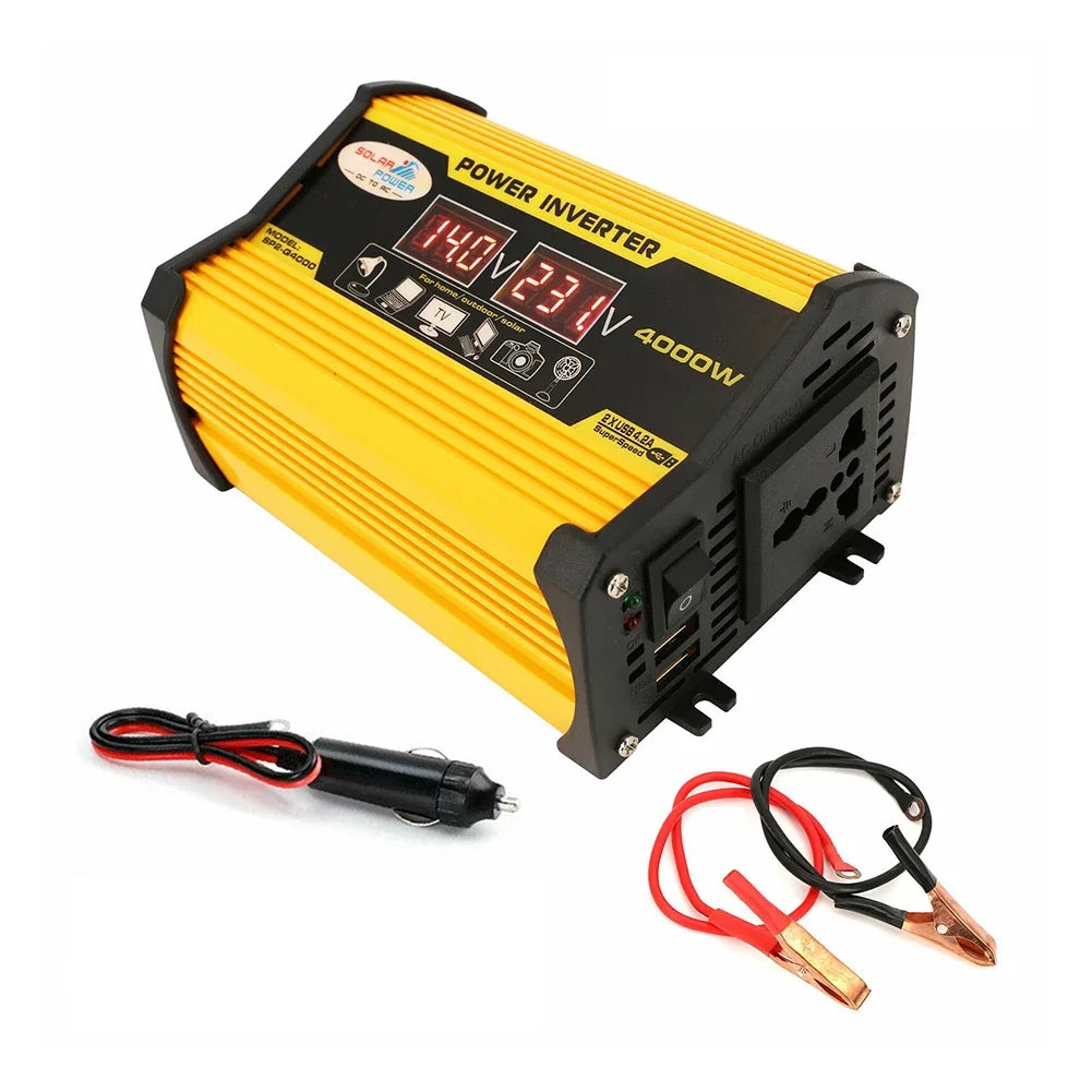 Car Power Inverter Battery Capacity Display Car Inverter