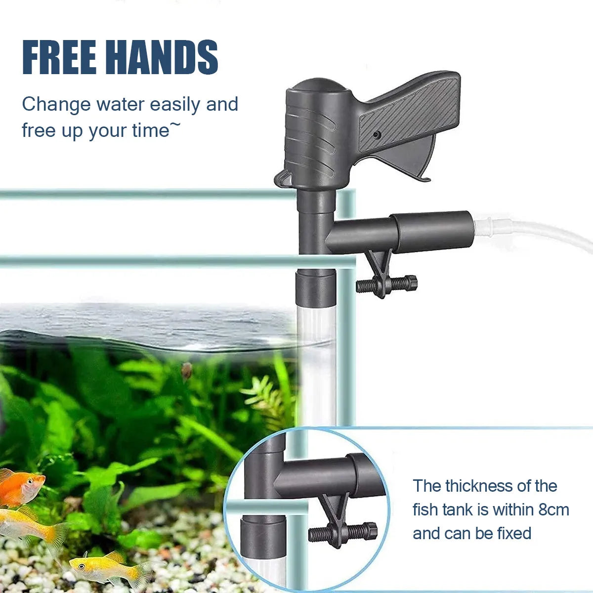 Manual Water Changer Fish Tank Cleaning Tool Aquarium