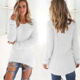 2023 Womens Winter Fleece Fluffy Sweater Jumper Ladies