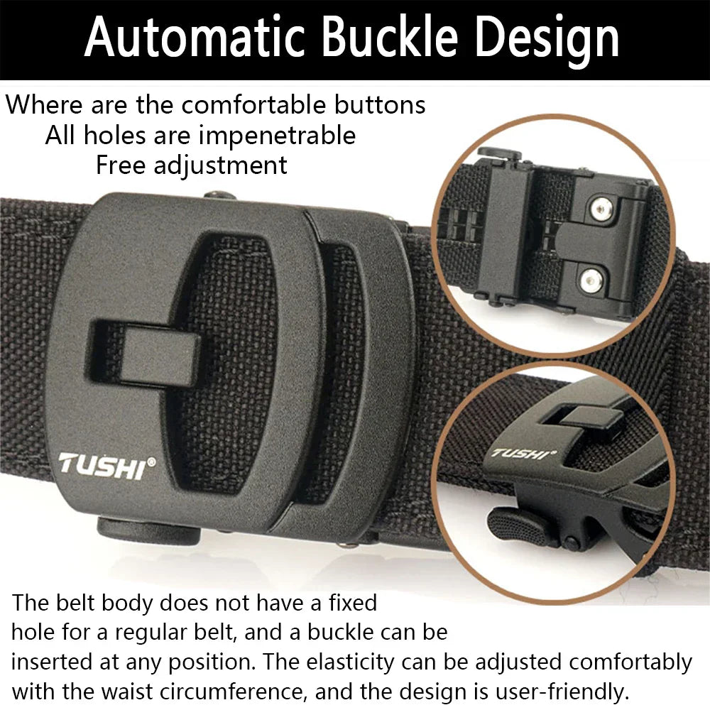 TUSHI New Military New Belt For Men Sturdy