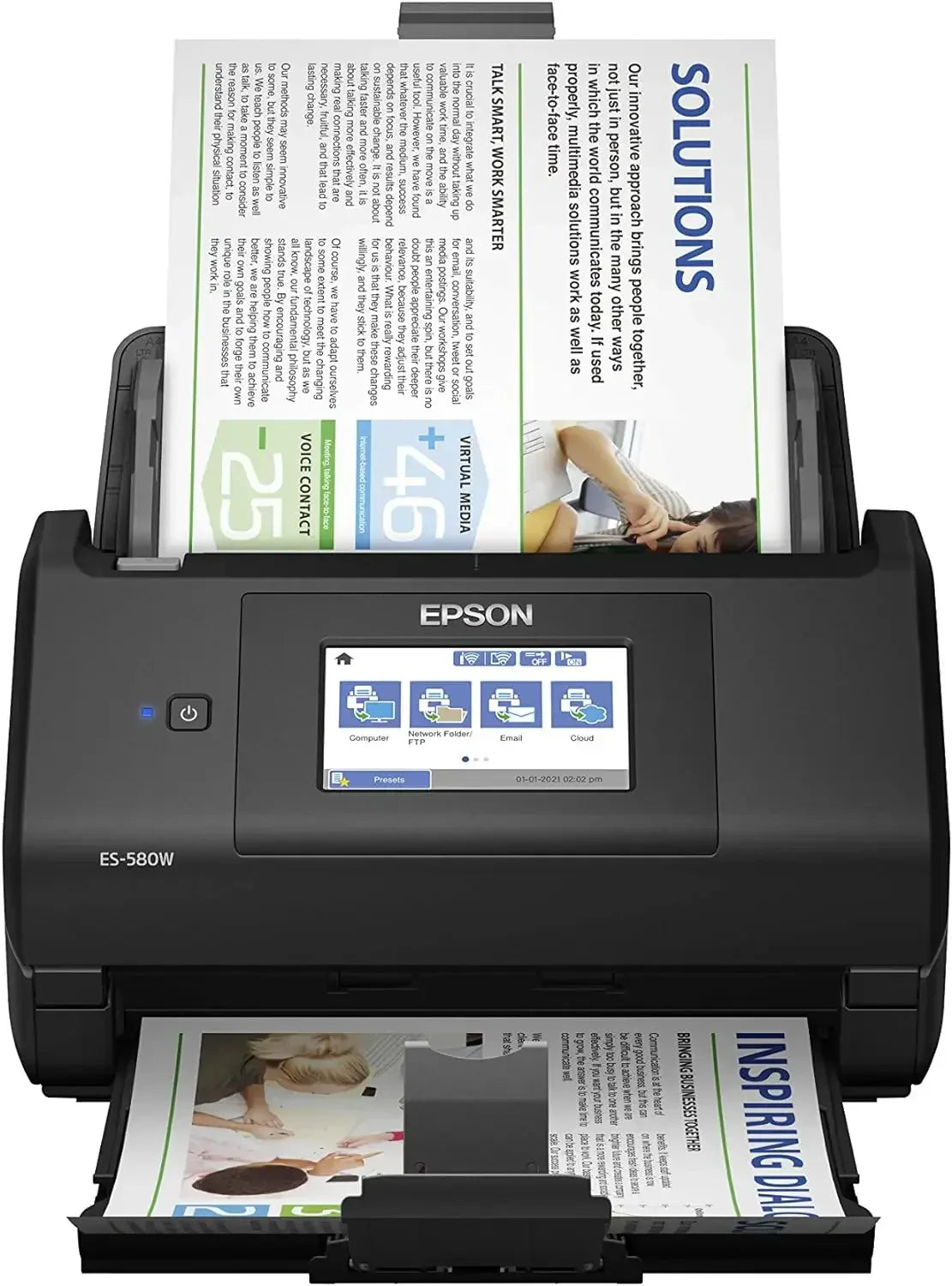 Workforce ES-580W Wireless Color Duplex Desktop Document Scanner