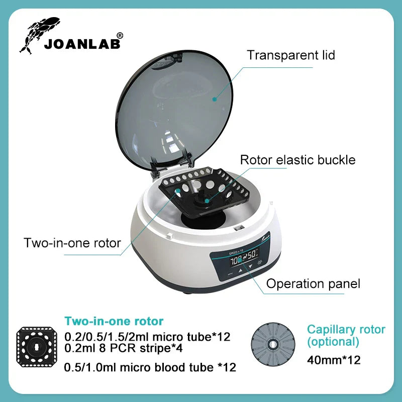JOANLAB Laboratory Centrifuge Digital Plasma Centrifuge Mini Centrifuge