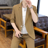 V2274-Casual men's business style suit, suitable for summer