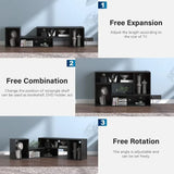 TV Stand, Deformable TV Stand with LED Lights