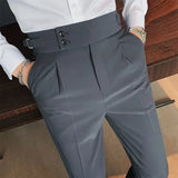 2023 New Men's Suit Pants Slim Fit Business