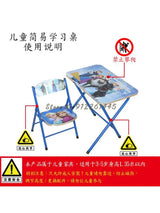 Kindergarten pupils children foldable learning tables and chairs