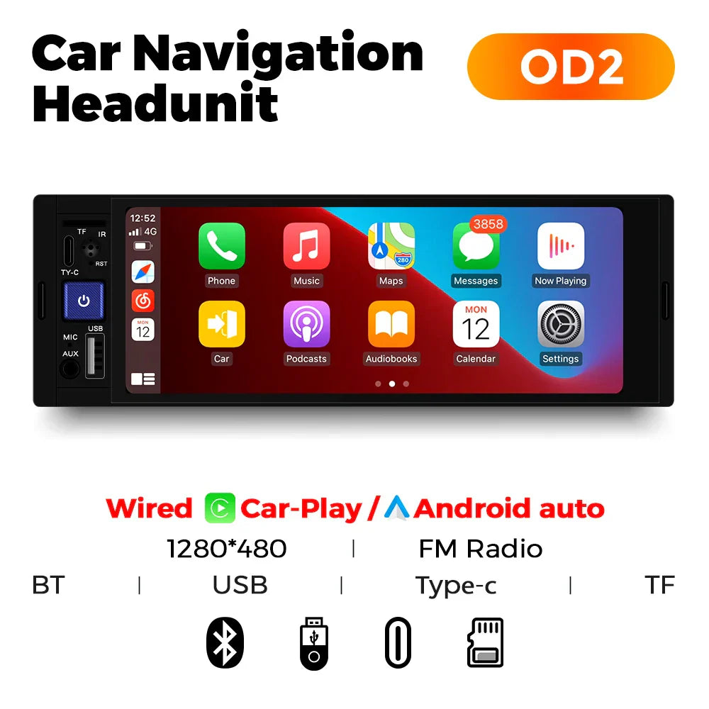 6.86inch MP5 Player Universal CarPlay Android Auto Car