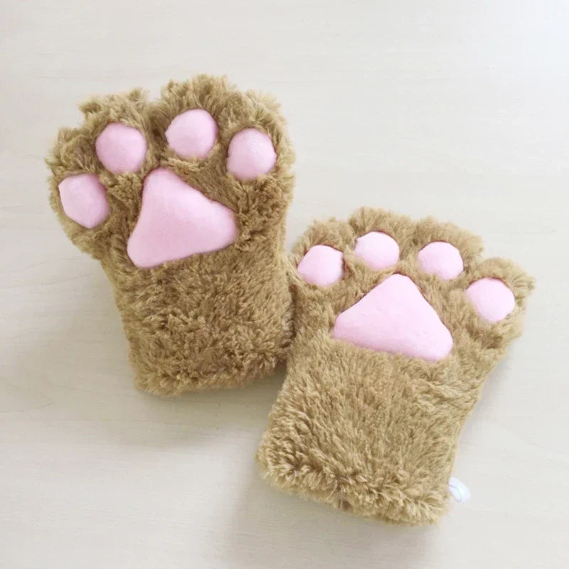 Furry for Cat Paws Gloves Animal Cosplay Costume