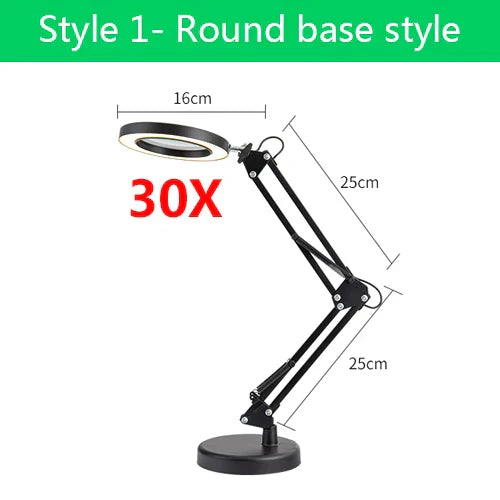 5x 30x Flexible Clamp-on Table Lamp with LED