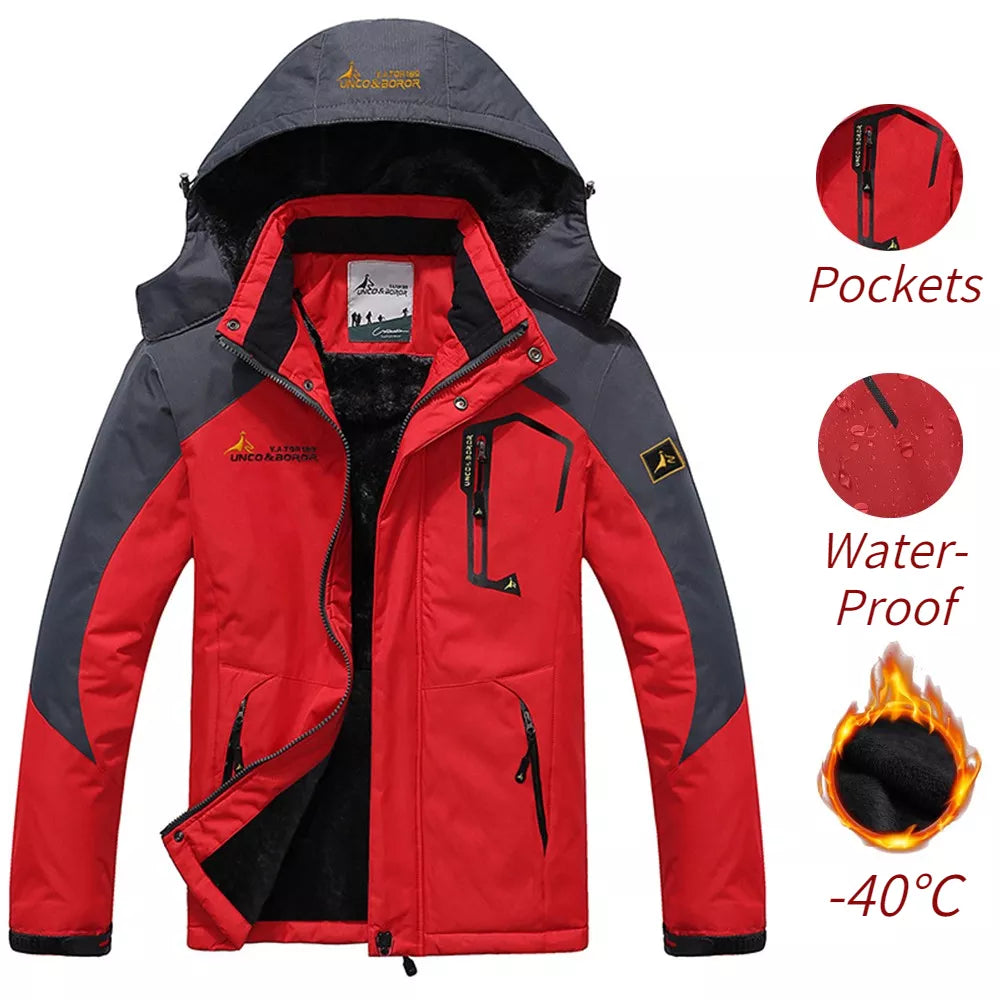 Winter Parka Men Windbreak Plus Thick Warm Windproof