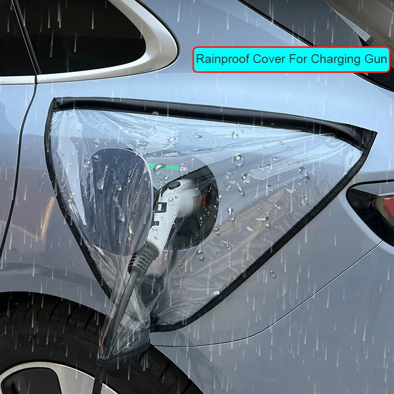 Car New Energy Charging Port Rain Cover Rainproof Dustproof EV Charger Guns Protection Electric For VOYAH FREE MG 4 ZEEKR BYD VW