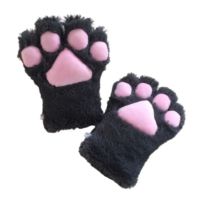Furry for Cat Paws Gloves Animal Cosplay Costume