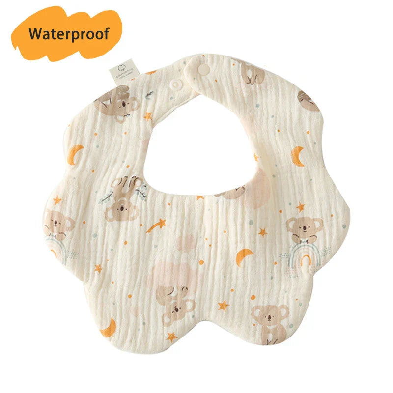 New Thickened 7 Layers Cotton Waterproof Baby Bibs