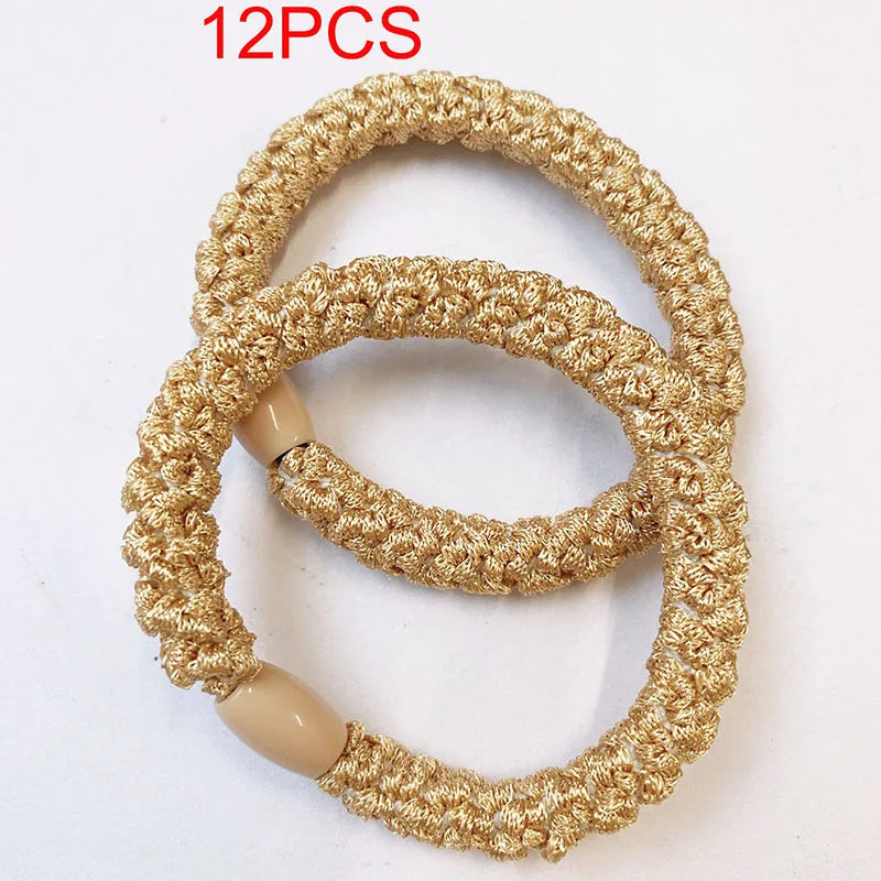 10Pcs Korean Strong Women Hair Scrunchies Girls Elastic