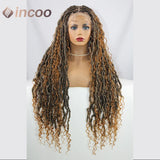 32 inch Butterfly Loc Dark Ginger Full Lace