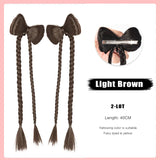 FORLISEE Bowknot Halftie High Ponytail Wig Clip Hair