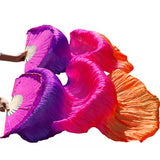 Belly Dance Fan 100% Real Silk Veils 1pc