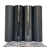 3D Carbon Fiber Vinyl Wrap Film Glossy Black