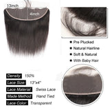 Straight 4x4 5x5 6x6 Lace Closure Human Hair
