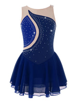 Figure Skating Dress for Kids Girls Stage Performance