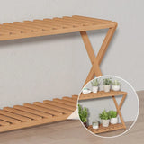 Wooden Multilayer Flowerpot Organizer Flower Holder Balcony Stand