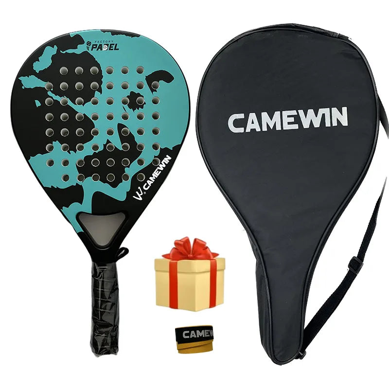 Camewin Padel Racket Tennis Carbon Fiber Soft EVA