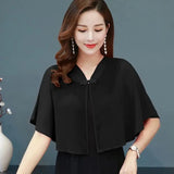 Korean Solid Chiffon Transparent Sunscreen Shawl Female Summer