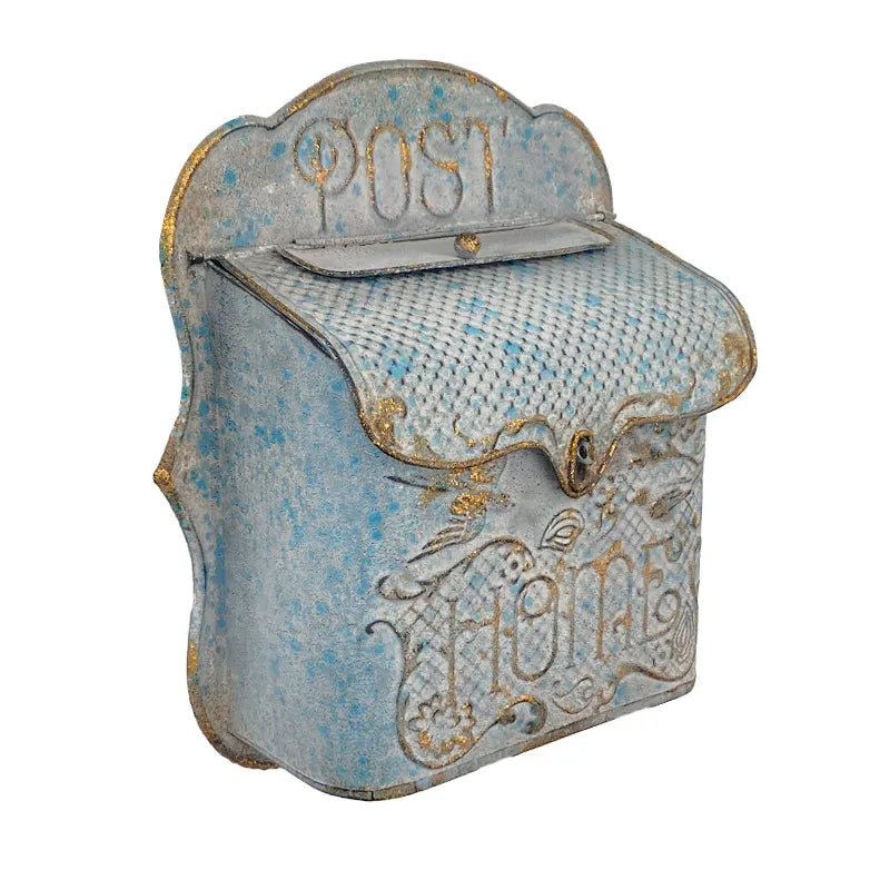 Garden Outdoor Wall Mounted Mailbox Metal Material Retro