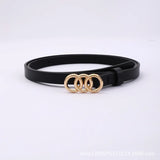 1/3/5/10PCS Women’s Leather Belts Removable Letter M Plate