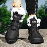 Mens Boots Outdoor Snow Shoes Plus Cotton Winter